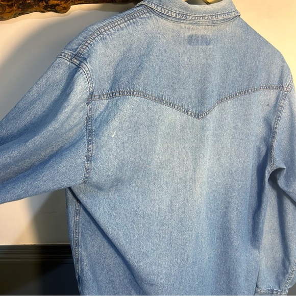 Sky Jeans Vintage Denim Button Down Western Pocket Details - Picture 11 of 12